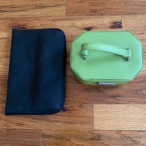 2 travel jewelry box/zip bag